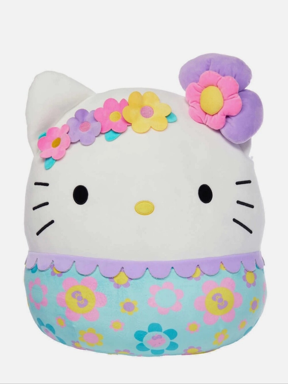 2021 Rare Hello Kitty Squishmallow 15" Sanrio Floral Flowers  Plush toy